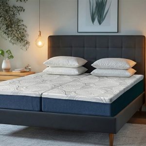 Split firmness split beds for split adjustable beds.