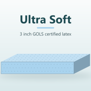 Ultra Soft latex layer, 3 inch GOLS certified latex